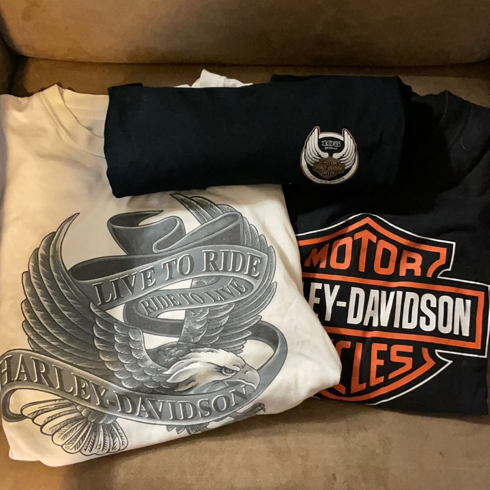 Pack of vintage Harley Davidson shits